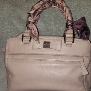 Kate Spade Light Purple Satchel with Bow and Scarf